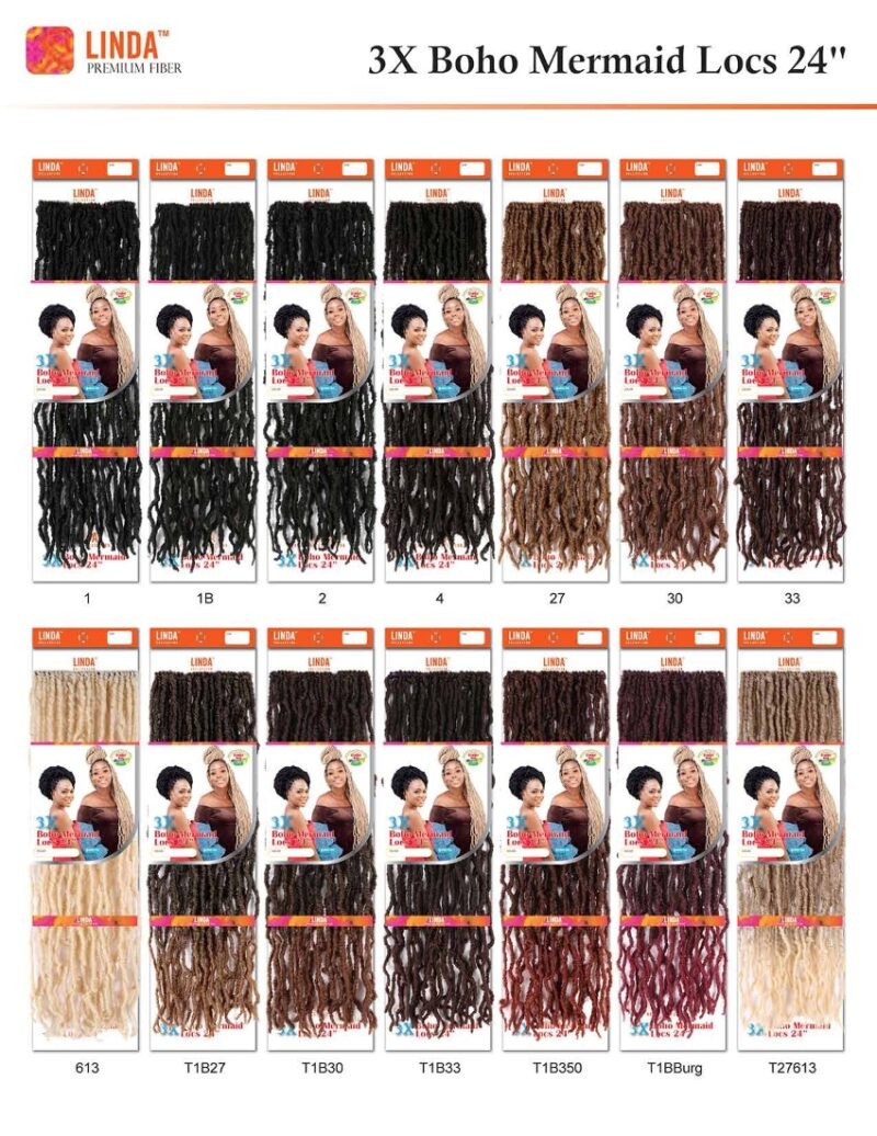 3X Boho Mermaid Locs 24" - Image 2